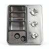 Oven Knobs 5 Pack WB03T10284 Konduone Chrome Replacement for GE Range-5